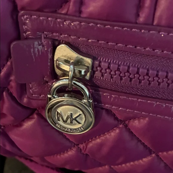 Michael Kors Quilted Crossbody Bag in Vibrant Purple - Picture 5 of 12